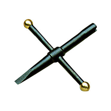 Clé cruciforme 5 mm avec tournevis spécial revolver