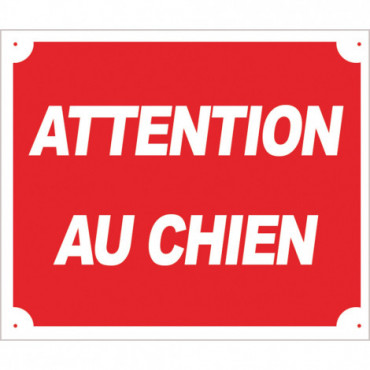 Panneau ''Attention au...