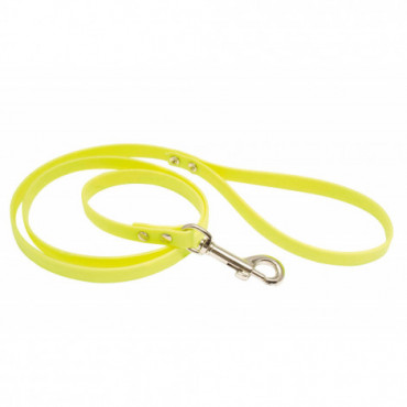 Laisse 1,20 m Biothane jaune fluo pour chien - Country Jaune