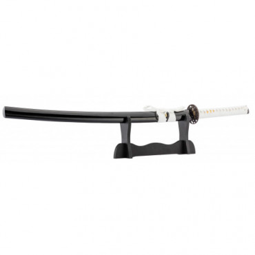 Katana noir tressé blanc...