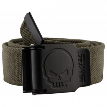 CEINTURE OLIVE BOUCLE TETE...