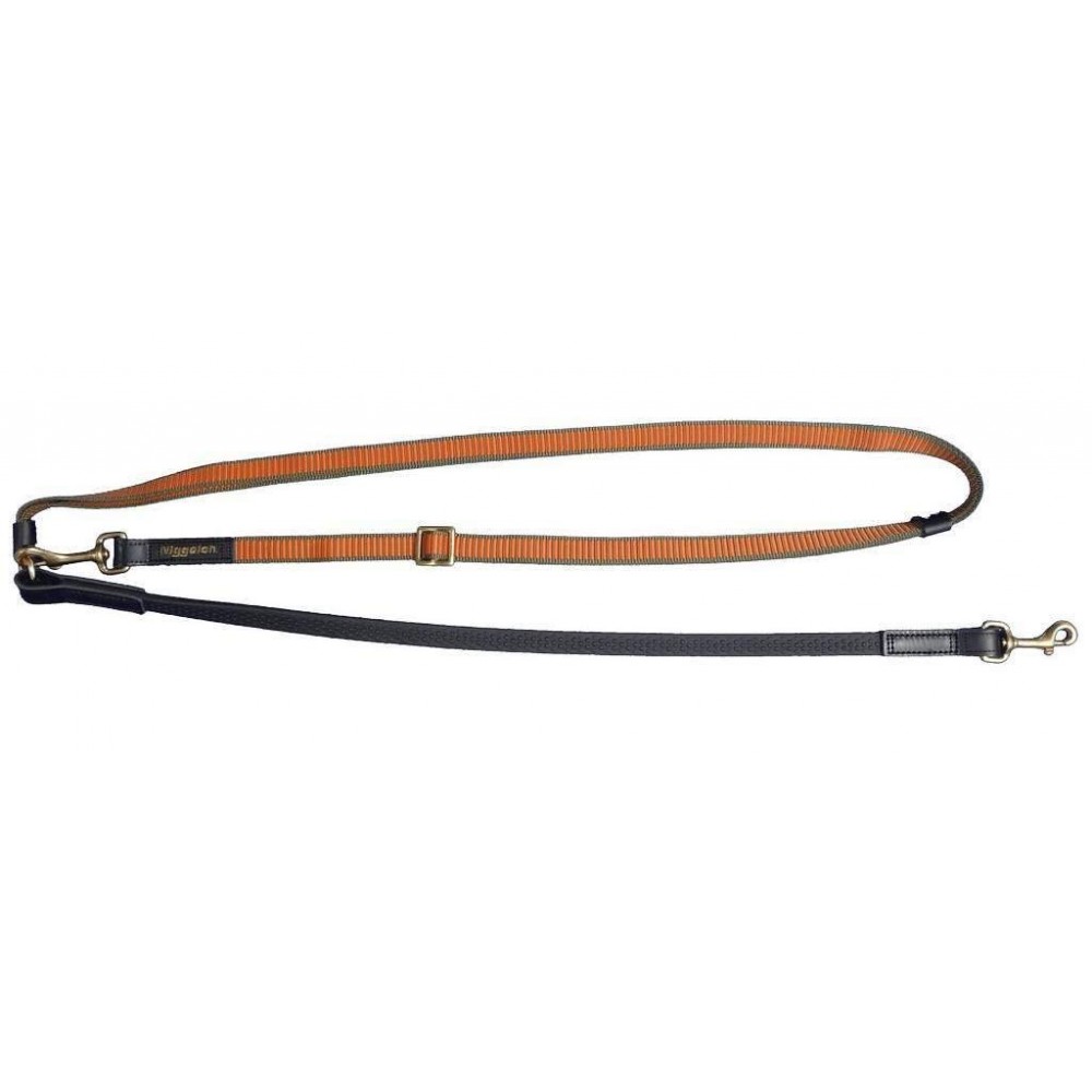 Niggeloh Laisse Bandoulière GRIP olive-cognac 