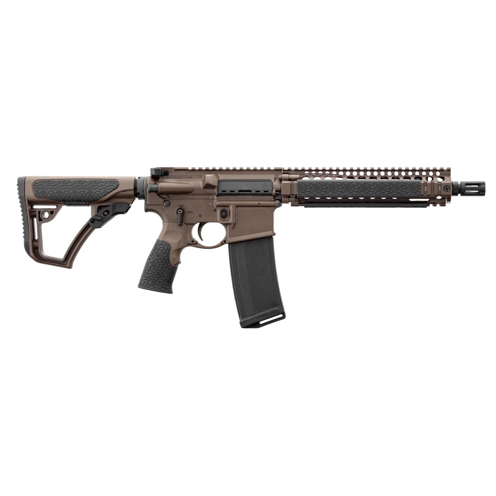 Carabine type AR15 DANIEL DEFENSE MK18 canon court 10.3'' cal. 5.56 Mil Spec Brown Carabine type AR15 DANIEL DEFENSE MK18 canon court 10.3'' cal. 5.56 Mil Spec Brown