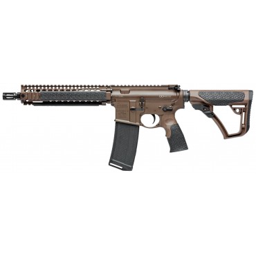 Carabine type AR15 DANIEL DEFENSE MK18 canon court 10.3'' cal. 5.56 Mil Spec Brown 