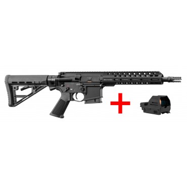 Pack Schmeisser AR15 S4F M-LOK 10.5'' 223 Rem + Point rouge Falke 