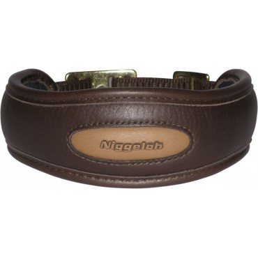 Niggeloh Collier Premium Cuir 091100033 NIG Collier Premium Cuir Gras M 48-60 cm 