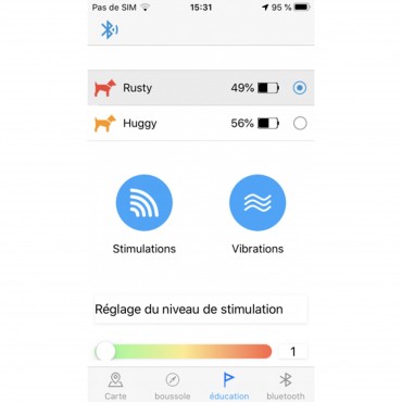 Kit Collier GPS Canicom - Repérage + dressage Kit Canicom GPS 