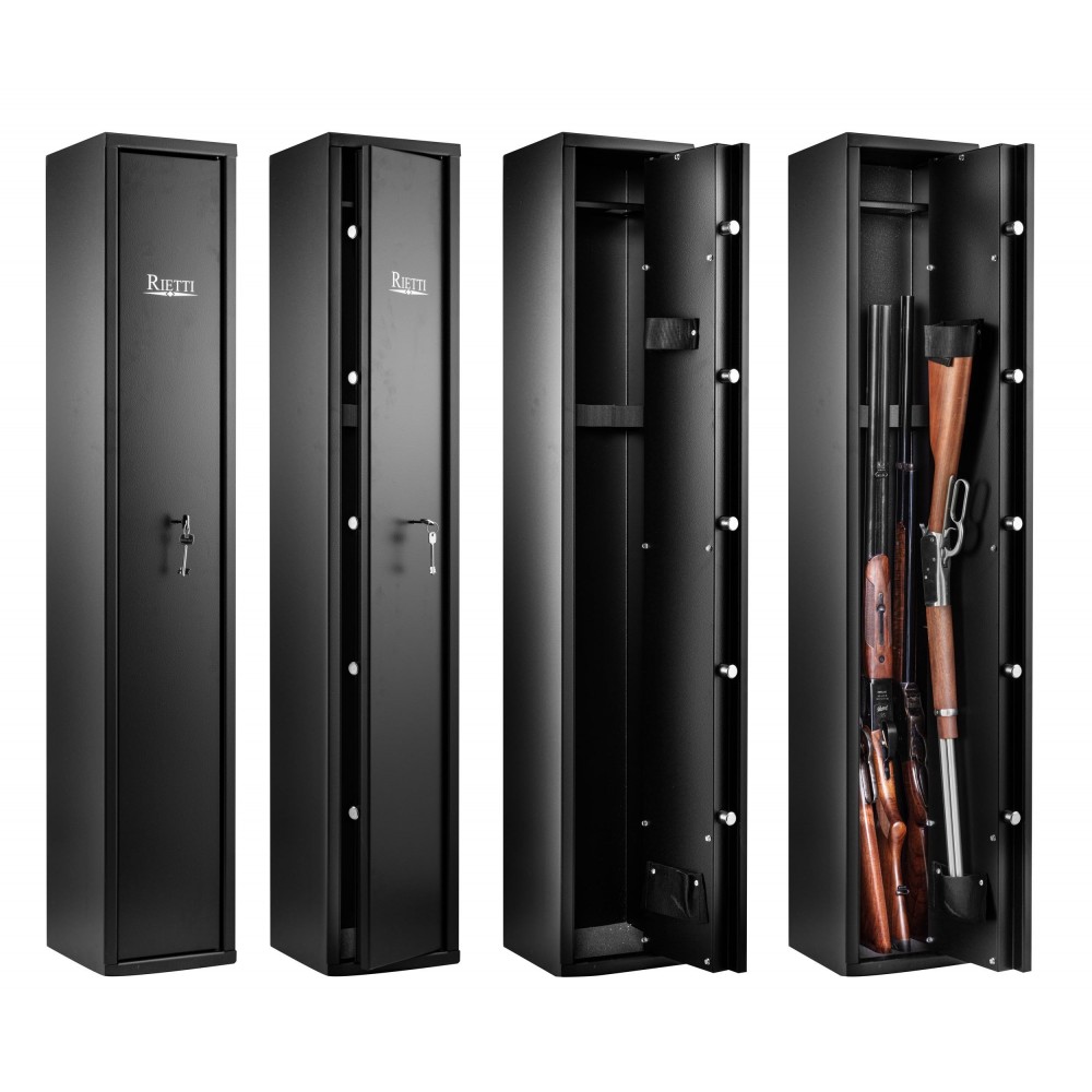 Coffre Rietti 5 armes à serrure à clef - 140 cm- 2mm 4+1 armes 140X25X25 / 33 Kg 