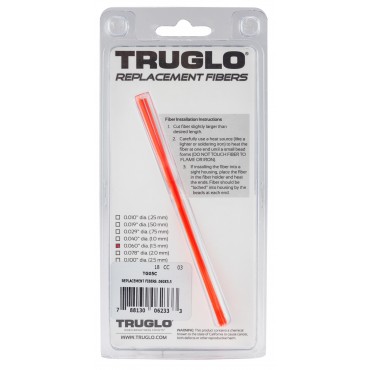 Set de 5 fibres optiques fluo rouges 