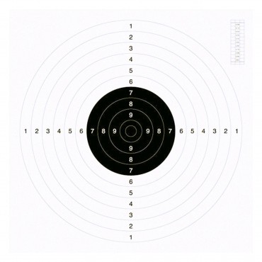 100 cartons-cibles 53 x 53 cm C50 blancs 
