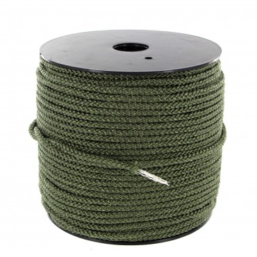 Cordeau tressé avec âme Cordeau tressé avec âme vert - Diam 4 mm - 100 m