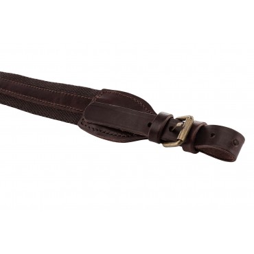 Bretelle fusil toile anti dérapante et cuir 