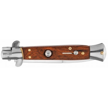 Couteau pliant cran d'arrêt automatique bois sicilien 