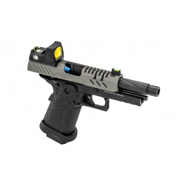 Réplique GBB gaz Vorsk Hi-Capa PRO + BDS Noir / Gris 1,0J 