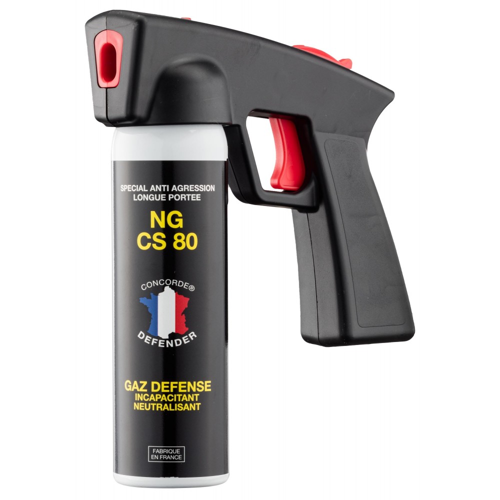 AEROSOL GAZ CS ANTI-AGRESSION FORCE LE PROTECTEUR 300 ML POIGNEE