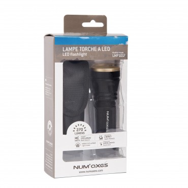 Lampe Torche à LED LMP1017 (livrée sans piles) NUM'AXES - Lampe Torche à LED LMP1017 (livrée sans piles) 