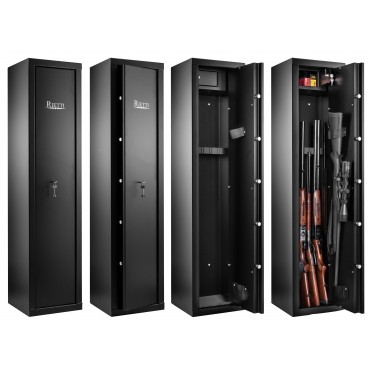 Coffre Rietti 7 armes à serrure à clef - 150 cm - 2mm 6+1 armes 150X35X33 / 51 Kg 