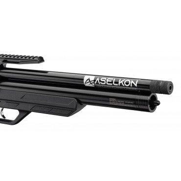 Carabine à air PCP Aselkon MX10 Régulateur Jet Black Cal. 5.5 <19J 