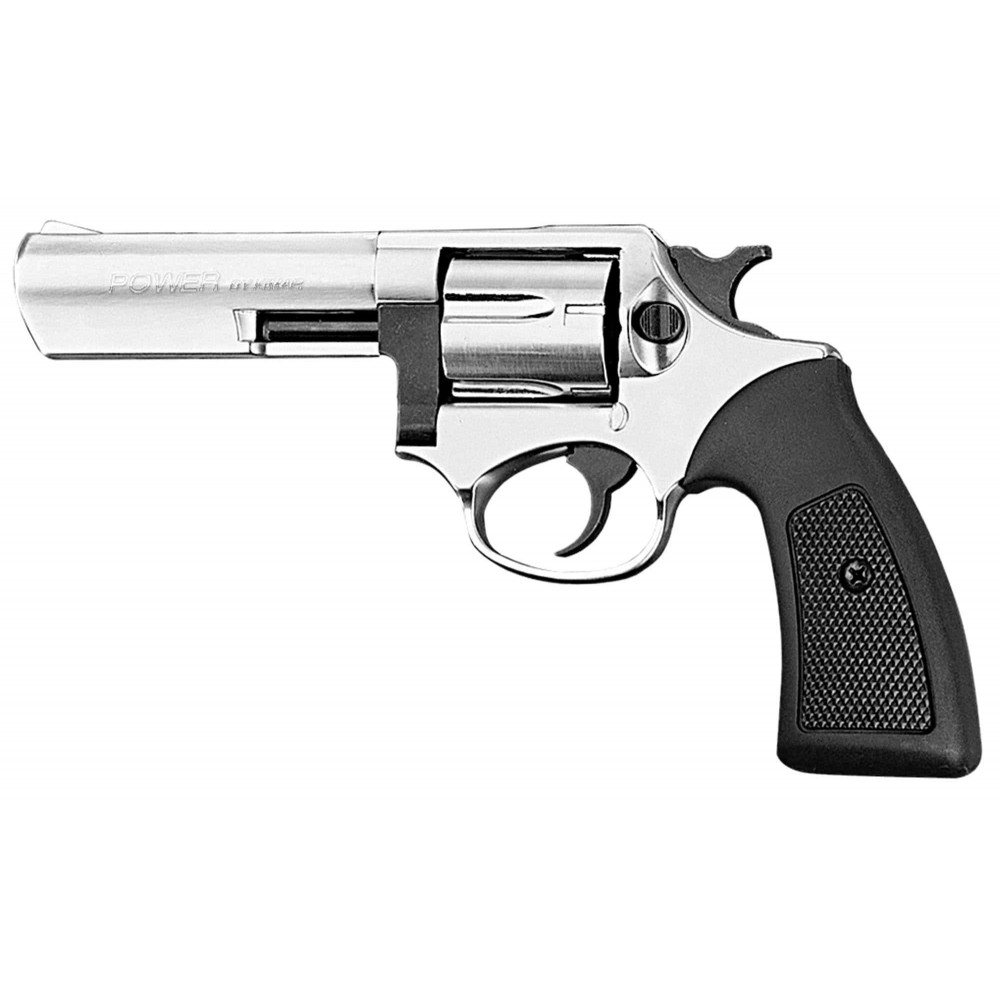 Revolver 9 mm à blanc Chiappa Kruger 4'' nickelé Revolver à blanc Chiappa Kruger nickelé 