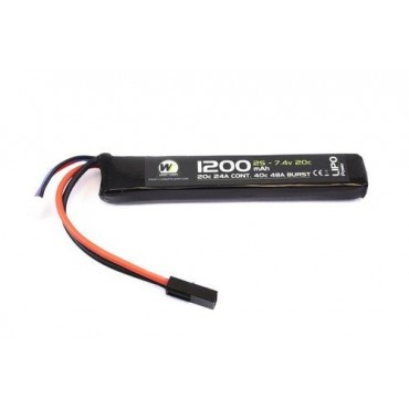 Batterie LiPo 7,4 v / 1200 mah 20c 1 stick 