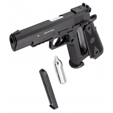 Pistolet CO2 culasse fixe BORNER POWERWIN 304 cal. 4.5mm BB's 