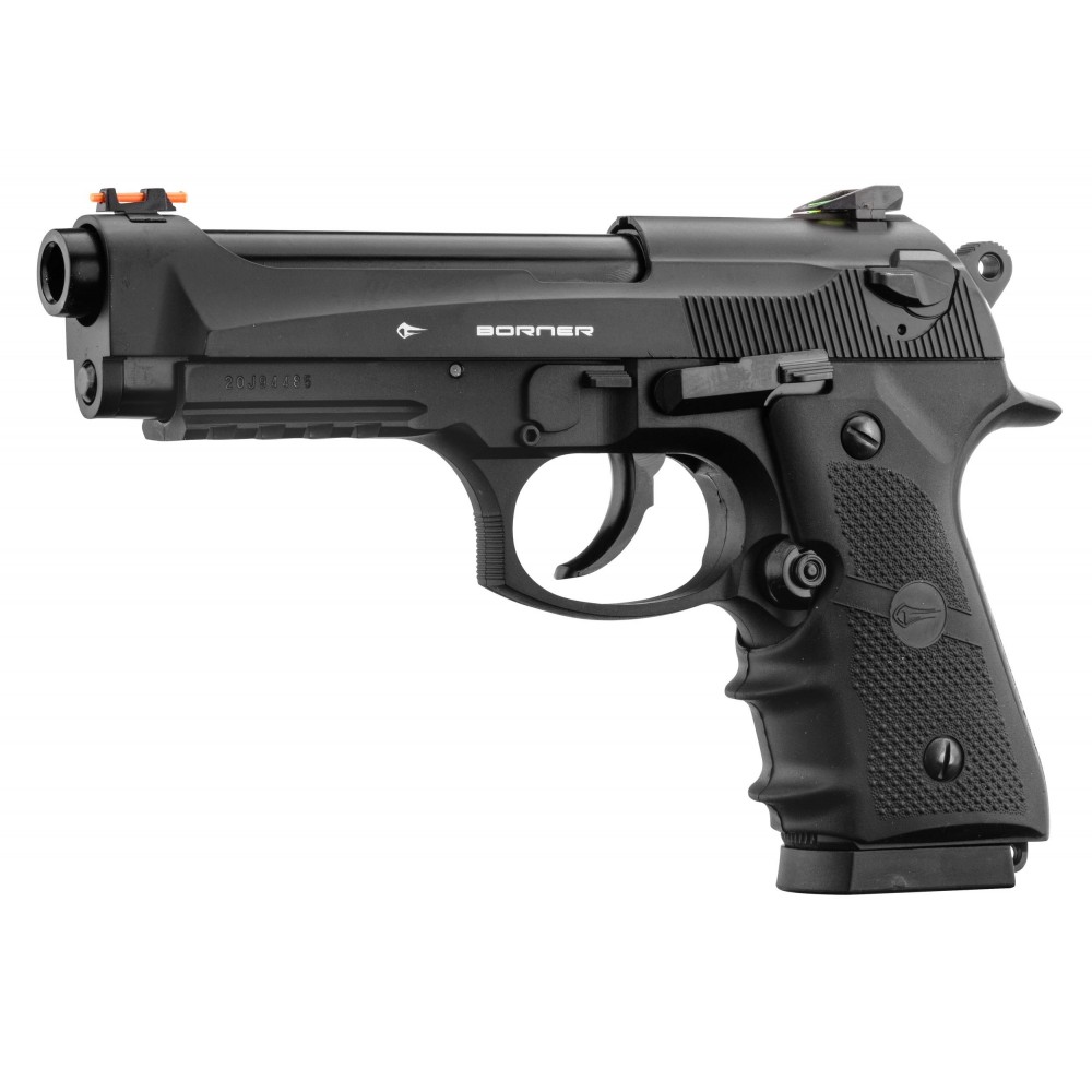 Pistolet CO2 culasse mobile BORNER SPORT 331 cal. 4.5mm BB's 
