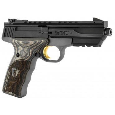 Pistolet de tir Browning Buck Mark Black Label .22 LR Canon fileté 