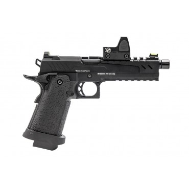 Réplique GBB gaz Hi-Capa 5.1 SPLIT Noir / Noir 1,0J + point rouge BDS 