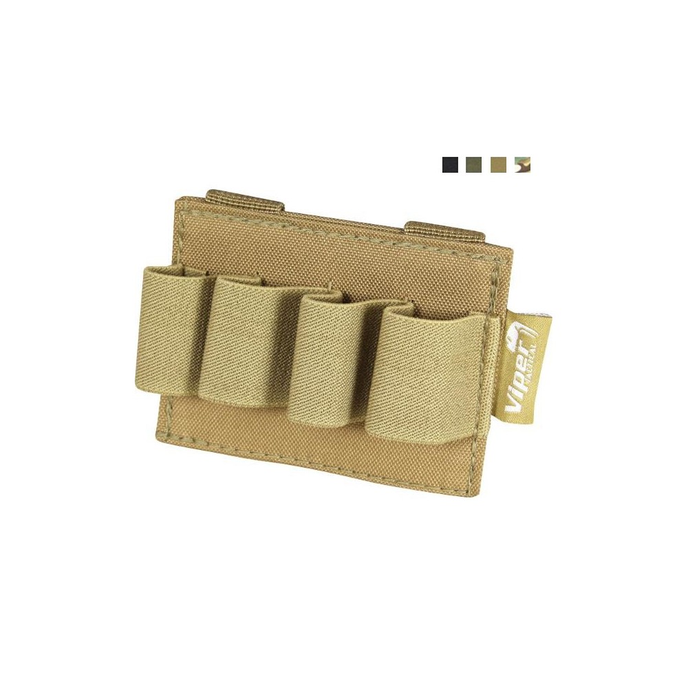 Porte cartouche Molle 4 emplacements Viper COYOTE 