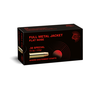 GECO FMJ FLAT NOSE .38 SPECIAL