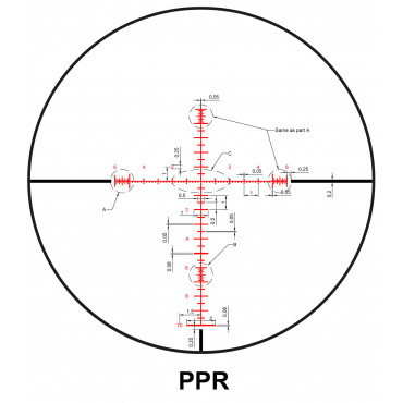 Diamond FFP 6-24x50, Diam. 34mm rét. PRR